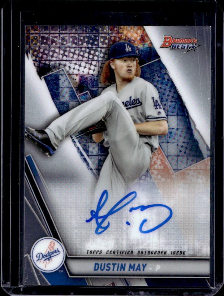 2019 Bowman's Best Dustin May Auto #B19-DM Dodgers