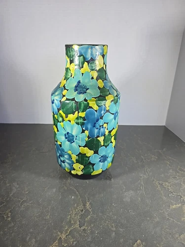 Jarrón de cerámica vintage MCM Alvino Bagni Raymor arte floral italiano 10,25" Italia - Imagen 1 de 9