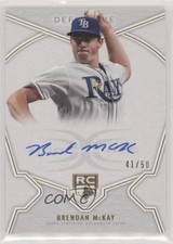 2020 Topps Definitive Collection Rookie 41/50 Brendan McKay #DRA-BRM Auto 15al