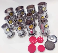  Bread  Aluminum Button Molds for Hand Press Machine Fabric Covered Button Dies