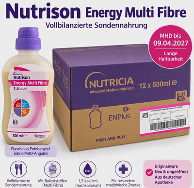 Nutricia Nutrison Energy Multi Fibre Drink Ballaststoffe 12x500ml MHD