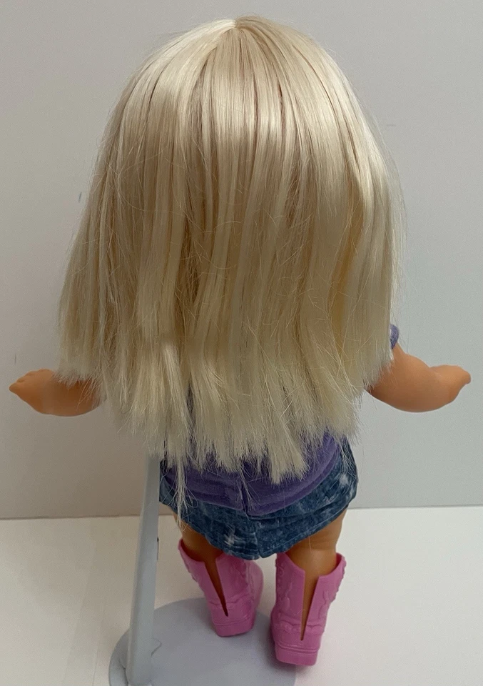 Mattel Little Mommy Blonde Hair Blue Eyes 14 Inch Vinyl Cloth Doll 2011 - Image 3 of 4