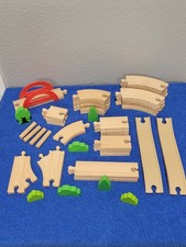 Kid Us Wooden Train Tracks 40 Piece Lot Thomas, Brio, Etc. Compatible 