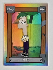 2026 Topps Disney Neon P&F-2 Ferb Orange /25 Phineas & Ferb
