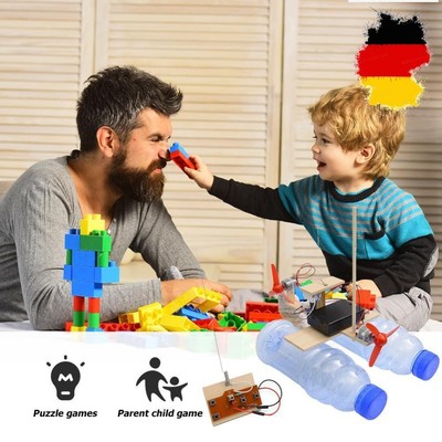 Educational Toys Science STEM Kit Toys Remote Control Wind Ship Small Invention