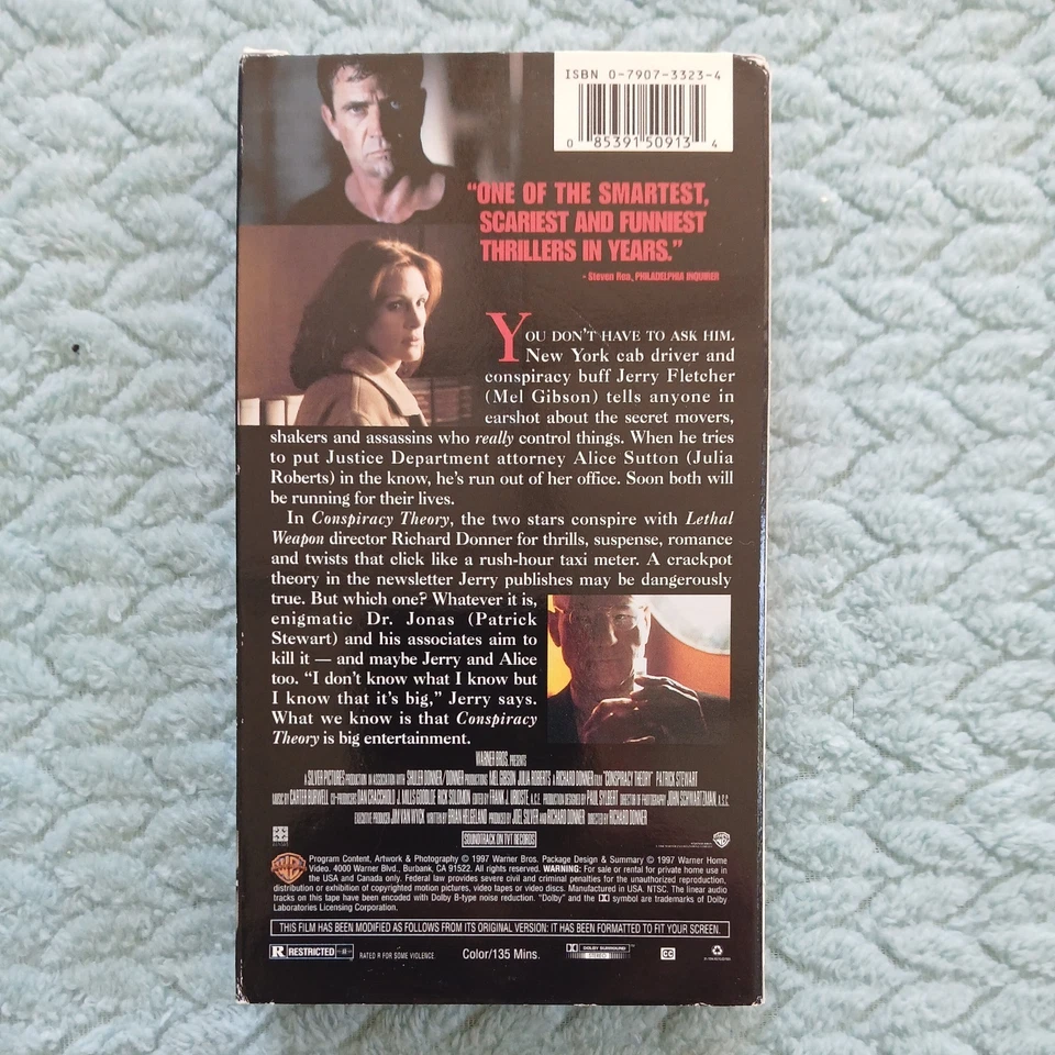 Conspiracy Theory (VHS, 1997) Pre-owned Foto 3 de 4
