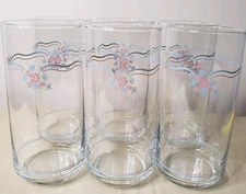 Corelle Coordinates English Breakfast Drinking Glass 16 Oz Tumblers Set of 6