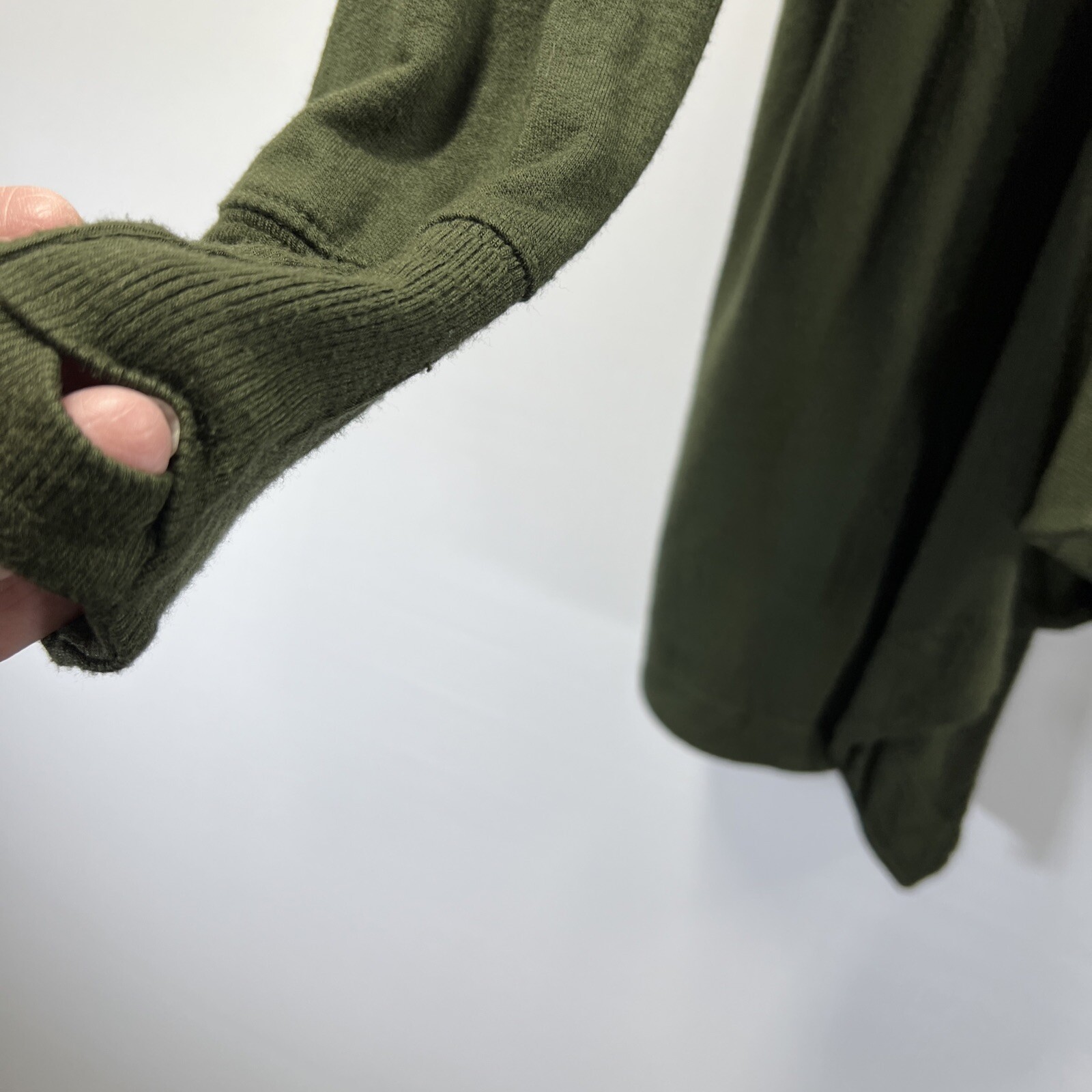 Athleta Women's Jacket Size Medium Solid Green Th… - image 5