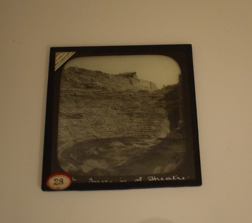 RUINS OF A ROMAN AMPITHEATRE C1910 OLD PHOTO Magic Lantern Slide ATHENS ? - Picture 2 of 3
