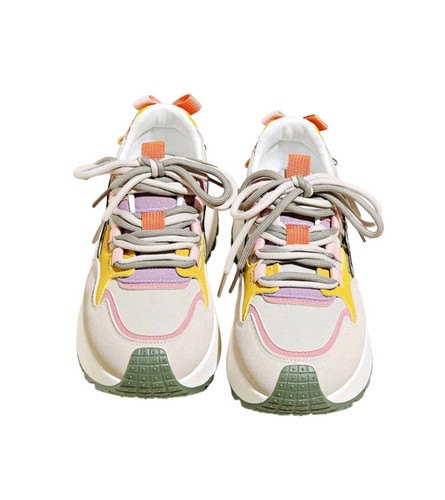 Womens Chunky Sneakers, Platform, Stylish Colorblock Design, VogueNotion - Picture 14 of 28