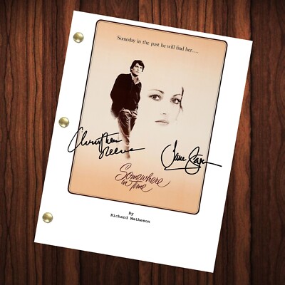 Somewhere In Time Movie Signed Autographed Script Full Screenplay Reprint
