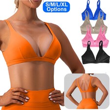 Women Low Impact Sports Bras with Removable Pads for Gym Yoga Workout Running