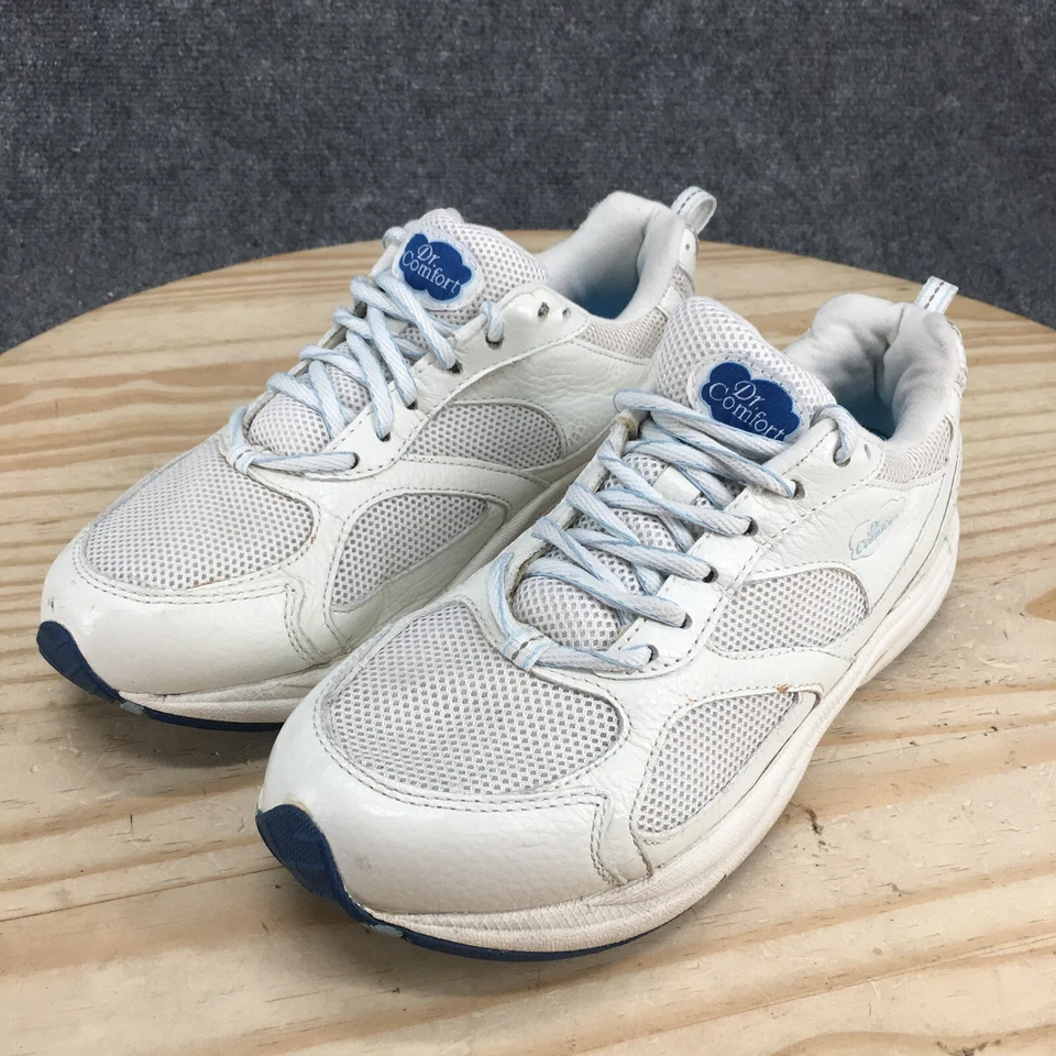 Dr Comfort Shoes Womens 8.5 XW Victory Plus Training Sneakers White Leather Low - Image 3 of 4