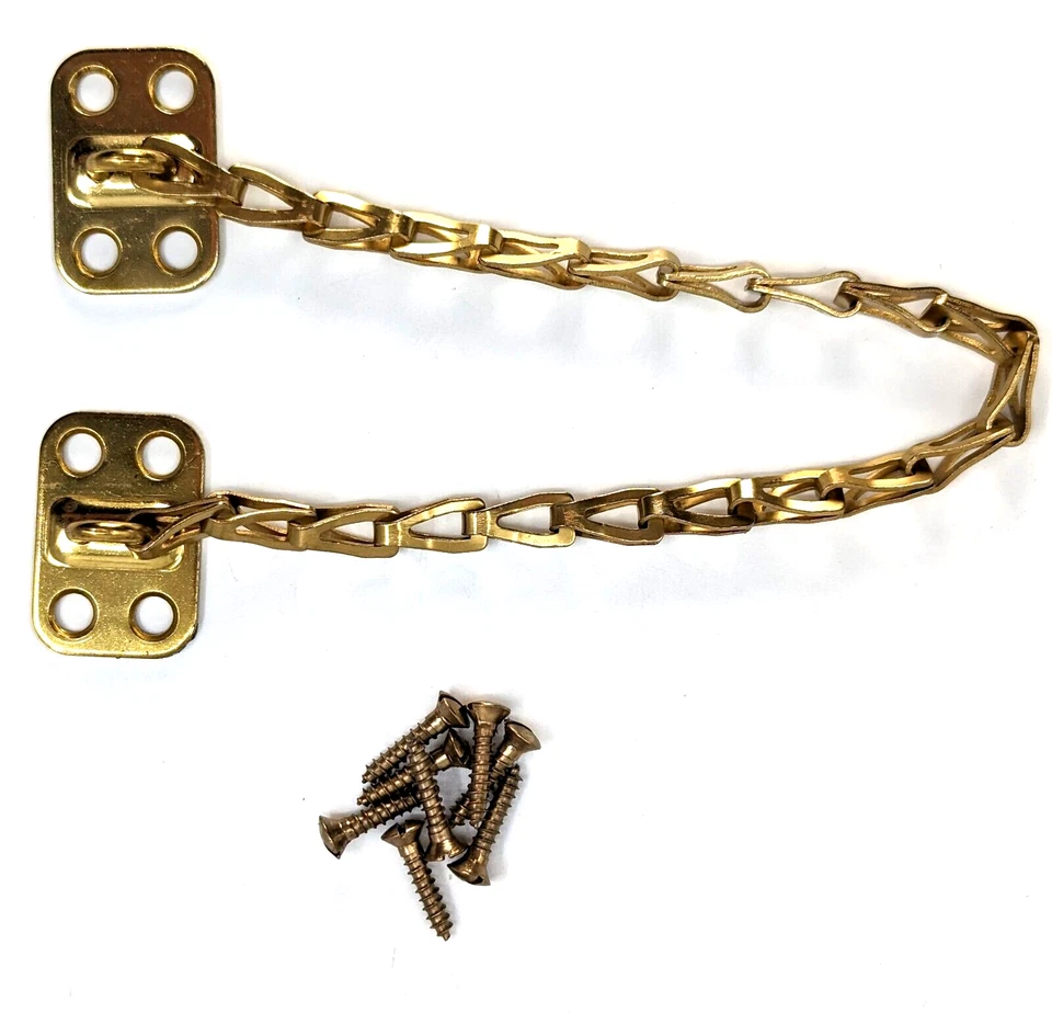 ¡NUEVO!  Ives No. Vintage Cadena de popa 82, acero forjado chapado en latón brillante de 12” Foto 3 de 4