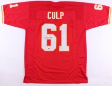 Curley Culp #61 Signed Kansas City Chiefs Jersey (Leaf COA)