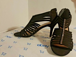 black peek a boo heels