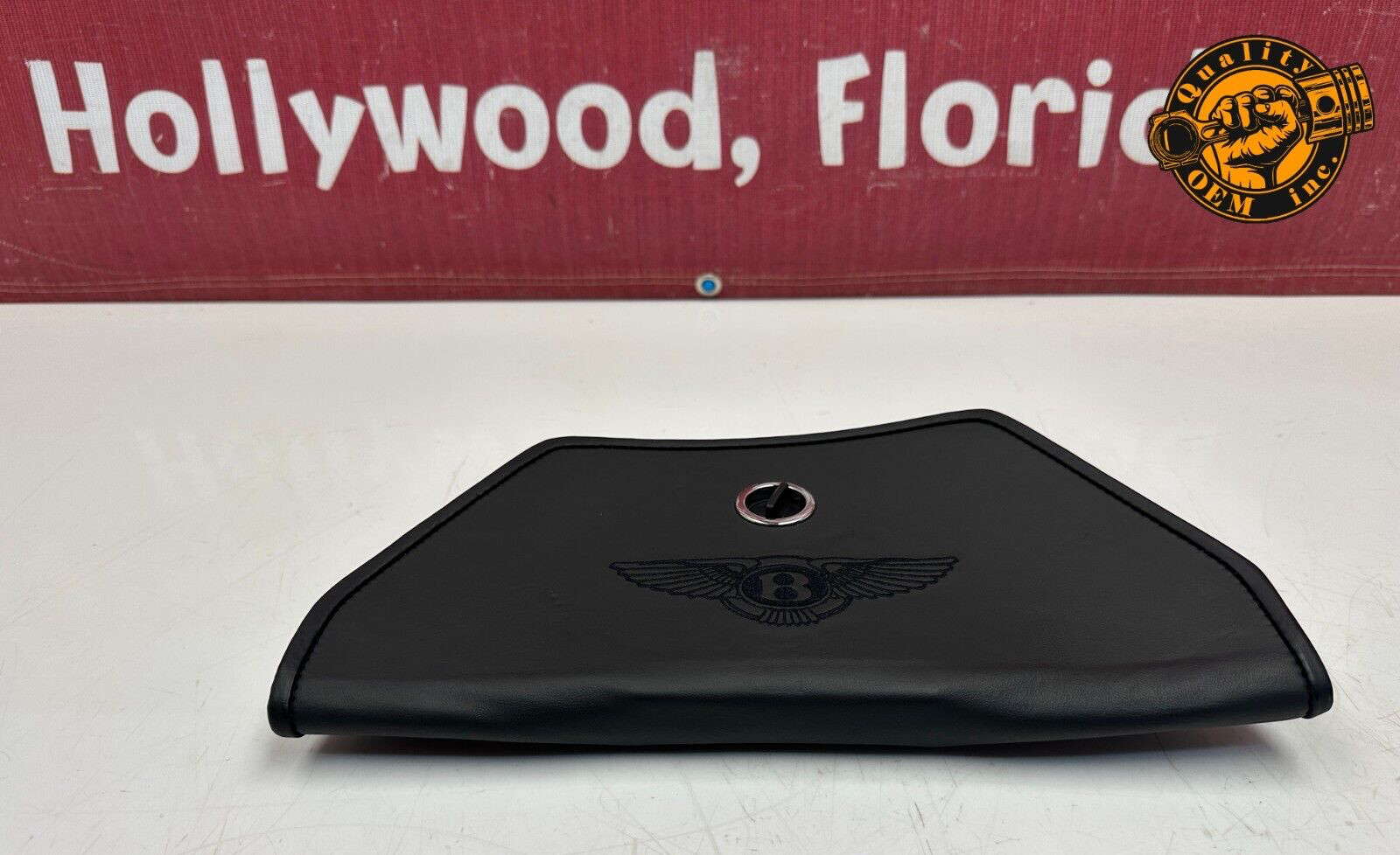 2003-2018 BENTLEY CONTINENTAL  WARNING TRIANGLE LEATHER BRACKET COVER RETAINER