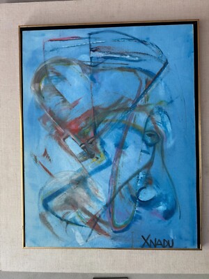 XNADU Painting Oil On Canvas 28''x22'' original by late Carmel-by-the-sea painter