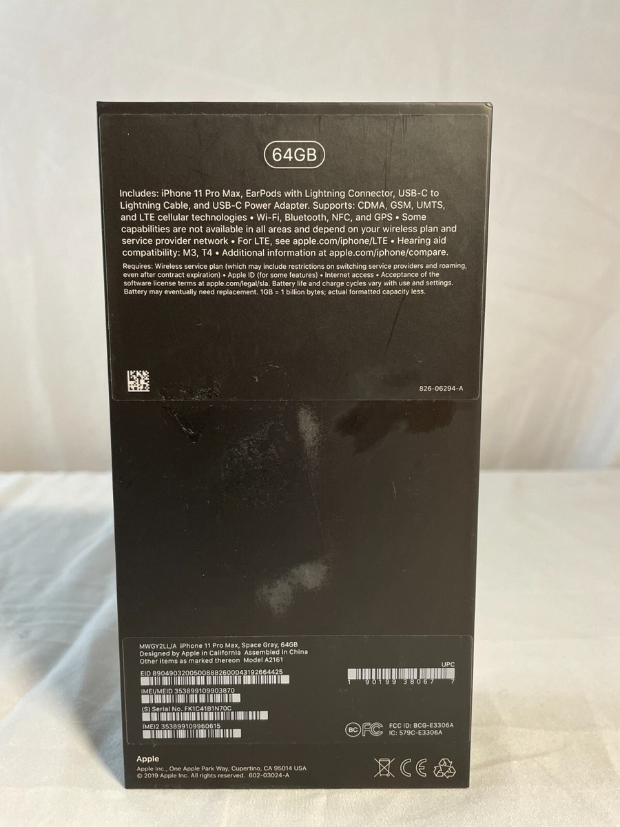 Apple iPhone 11 Pro Max A2161 Space Gray Touchscreen iOS