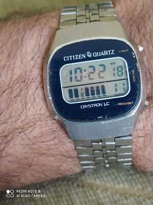【稼働品】レア物 ヴィンテージ CITIZEN CRYSTRON LC デジタル Citizen crystron lc 40-2010 Chronograph Digital Watch LCD- Work | eBay