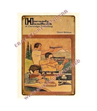 Hornady Cartridge Reloading firearm gun ammo metal tin sign plaque wall art