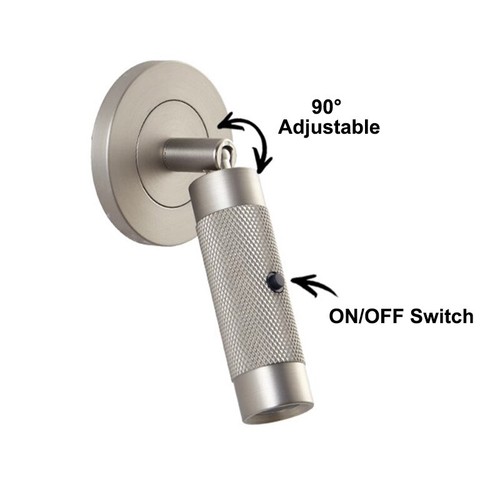 3W LED Bedside Reading Lamp Fixture Wall Sconce Swivel Light Head On ...