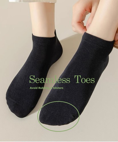 6-12 Paar niedrig geschnittene unsichtbare Freizeitsocken aus Baumwolle für Herren Damen Größe 9-11 10-13 - Bild 7 von 15