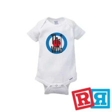 The Who Gerber Baby Onesie® Cotton Unisex White Short Sleeve Bodysuit