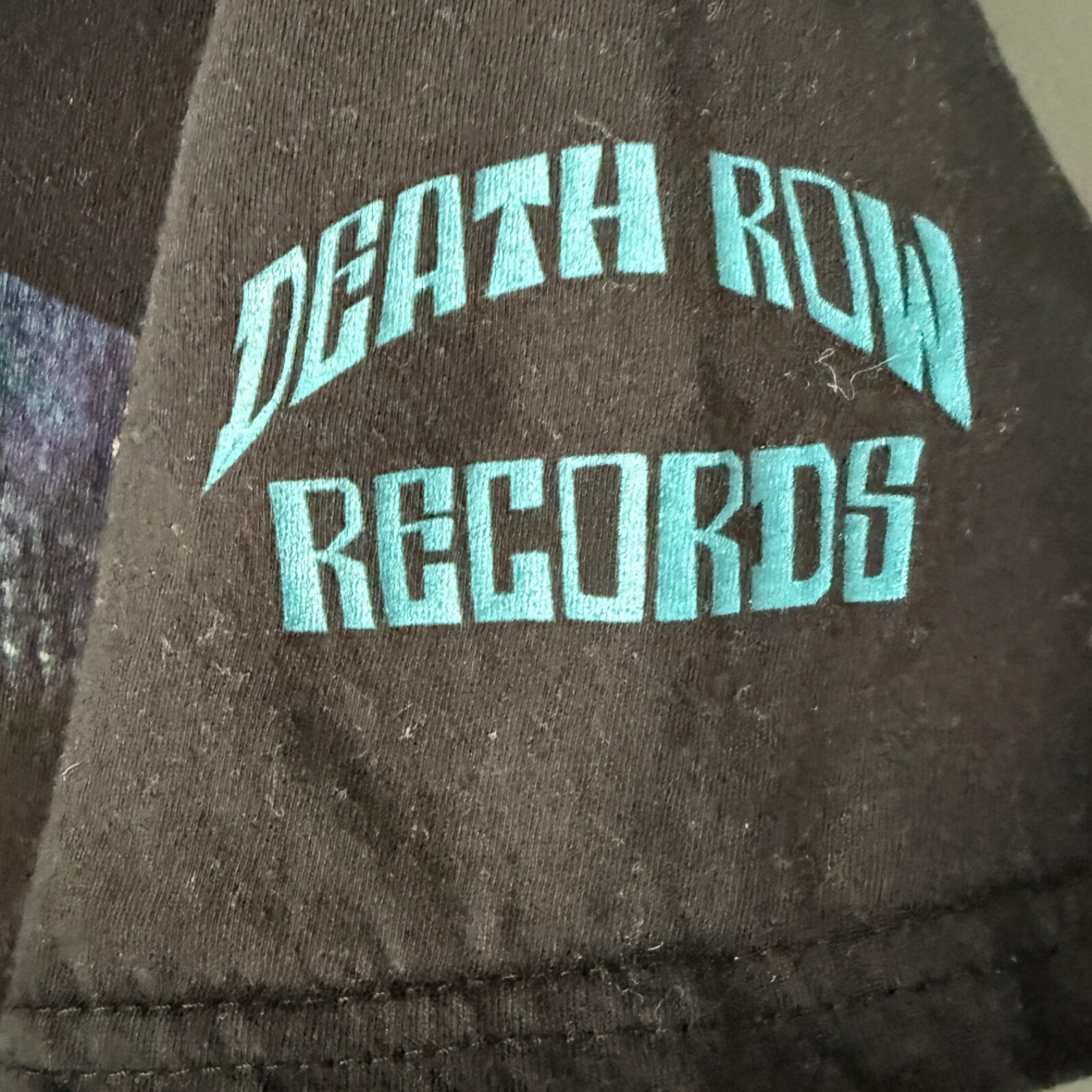 FILA T shirt Snoop Dogg Death Row Records maglietta rap nera taglia media