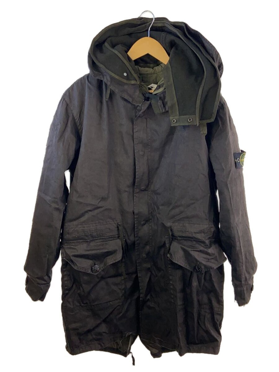 STONE ISLAND 05AW Fishtail Coat with Liner/M/BLK/Used