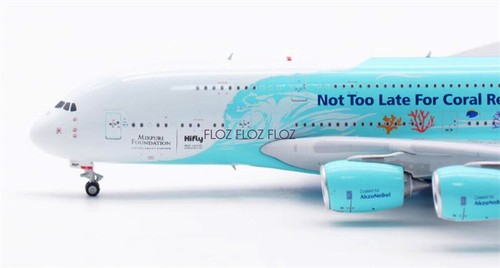 para Aviación Hifly Malta Airlines para Airbus 380 9H-MIP 1:400 avión preconstruido - Imagen 8 de 12
