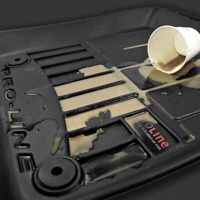 FROGUM ProLine 3D Esclusivi Tappetini auto in gomma e vasca baule bagagliaio con logo su misura per Audi Q3 I 2011-2018I I bordi più alti