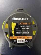 Rino-Tuff Pro Universal Fit .095 yellow Trimmer Line 125ft spool length New 