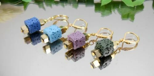 Handgefertigter Mode-Ohrschmuck Hämatit