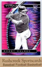 2021 Chronicles Titan #10 Bobby Dalbec RC Rookie Red Sox Pink Pulsar Prizm