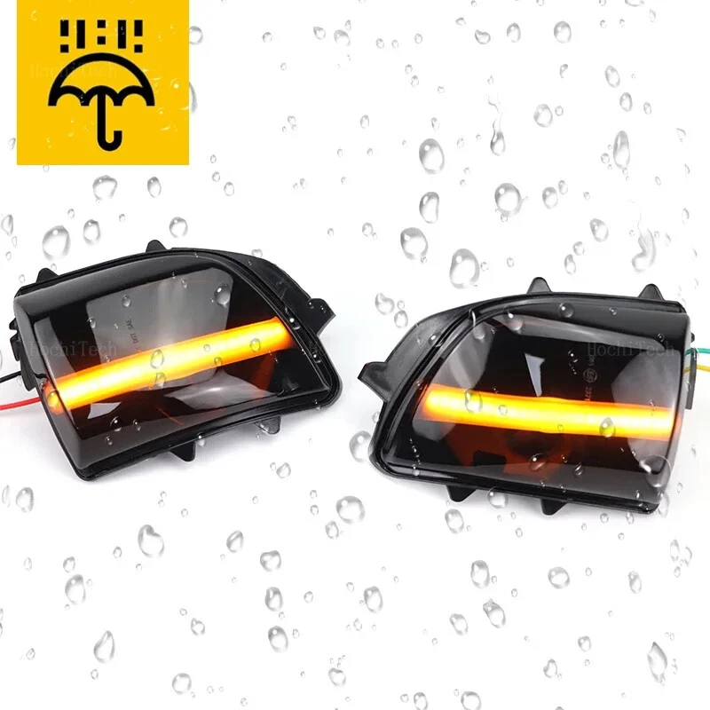 2x LED Side Mirror Lights For Volvo XC90 2007-2014 V70 XC70 pre-facelift 08-2012 - Image 4 of 4