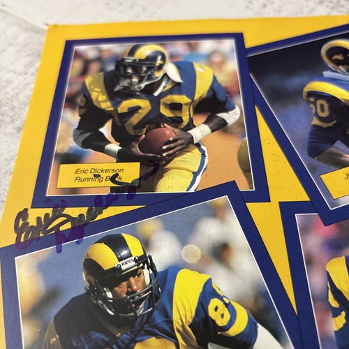 Autograph ERIC DICKERSON 8x10 PHOTO LA RAMS LEGEND HOF COA - Picture 3 of 5