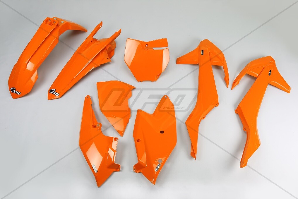 Kit plastique UFO KTM SXF orange idéal pour la compétition et l'enduro