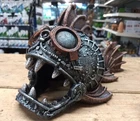 Steampunk Angler Fish Aquarium Ornament Industrial Fish Tank Hide Decoration