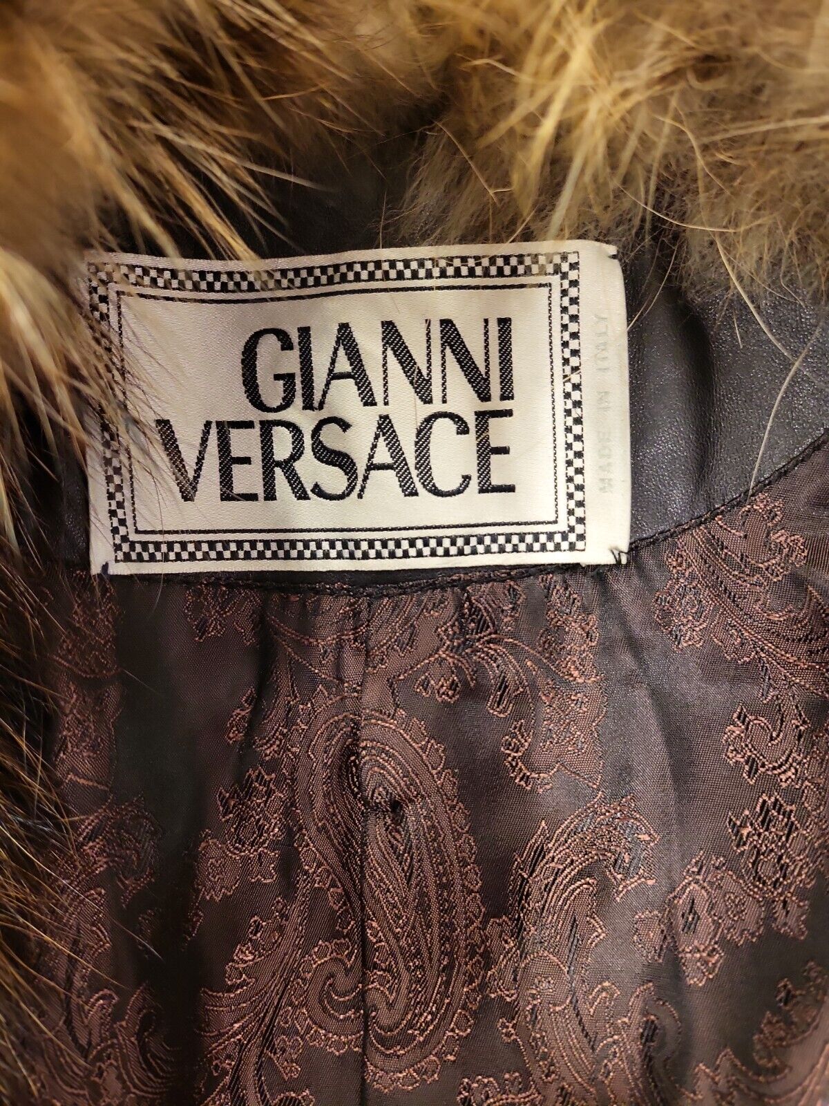 GIANNI VERSACE LAMBSKIN LEATHER JACKET WITH FUR T… - image 5