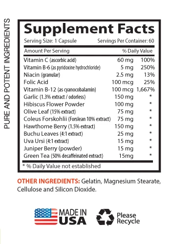 Natural Resolution - Blood Pressure Complex 690mg - Blood Pressure Pills 1B - Image 2 of 4