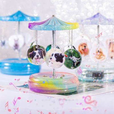 Carousel Making Molds Umbrella Bottom and Cover DIY Molds Movement Materials Set