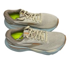 Brooks Glycerin GTS 21 Running Shoes Women's Size 10 Beige Light Blue Orange