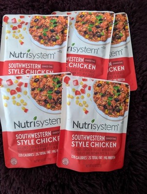 (06) X Nutrisystem Southwestern Style Chicken Dinner time. 19g Protein, 227 g