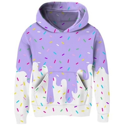 Girls Lightweight 3D Hoodie Pullover Youth Adult