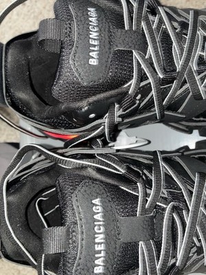 Balenciaga Men s Black Low Top Lace-Up Athletic Sneakers Casual Activewear