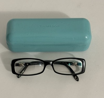 Tiffany & Co Sterling Silver X Eyeglasses w/case TF2016 51mm135 Frames Only