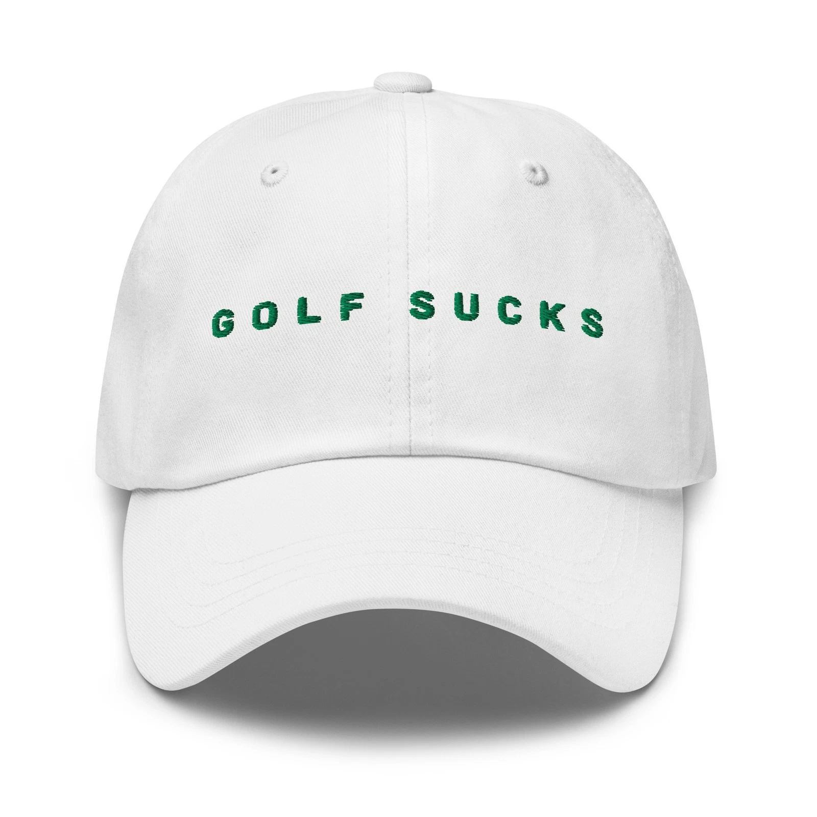 Golf Sucks Hat | Best Golf Hats For Sun Protection | White Dad Hat