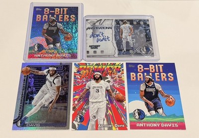 (5) Anthony Davis Topps Card Lot | Chrome Inspiration +  8-Bit Power Players