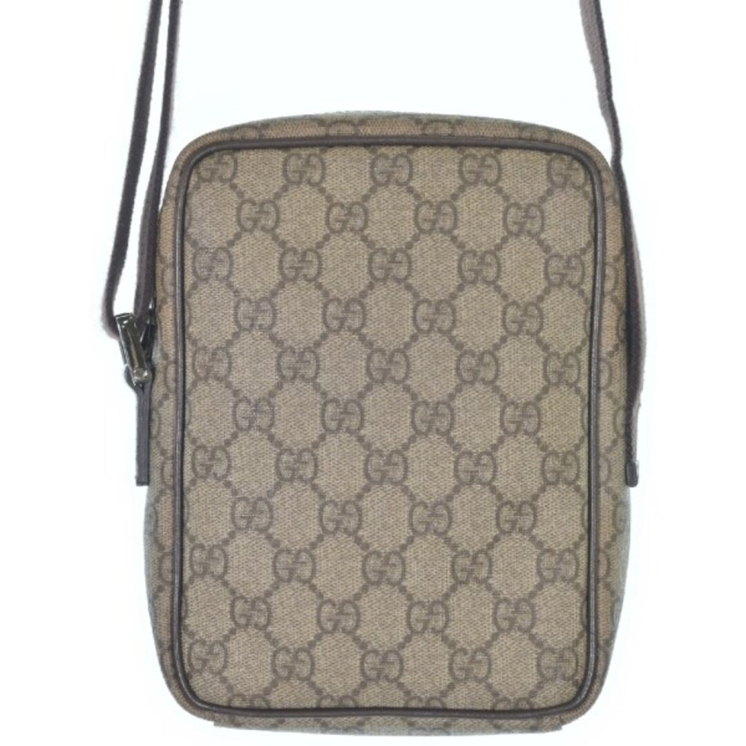 GUCCI Beige GG Canvas Shoulder Bag Used Free Shipping thumbnail 2